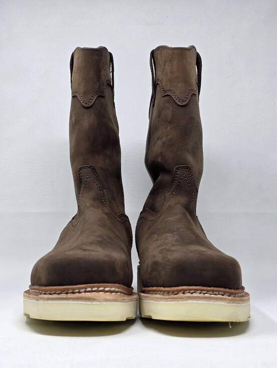 Frye Supply Steel Toe Boots FR40304 Waterproof Wellington Men\'s Size 8.5W Brown main image 8